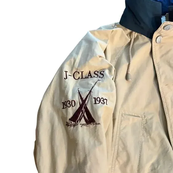 Nautica Challenge J-Class Sailing Brown Vintage 90’s Jacket Coat Men Size Small - Picture 3 of 11